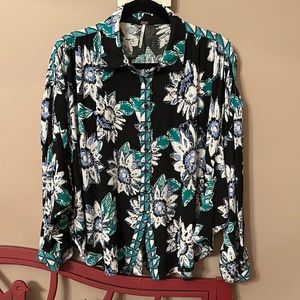 Free People Oversized Long Sleeves Top